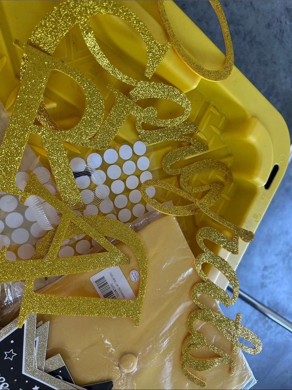Graduation Party Supplies Pack - Gold, Yellow, Silver & Black plus more